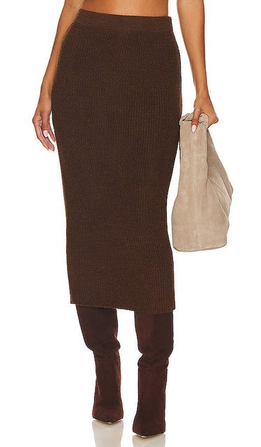 AYNI Kuychi Skirt in Chocolate - Jupe AYNI Kuychi en chocolat - AYNI Kuychi 巧克力色半身裙 - AYNI Kuychi Rock in Schokolade - AYNI KUYCHI 스커트 - Gonna AYNI Kuychi color cioccolato