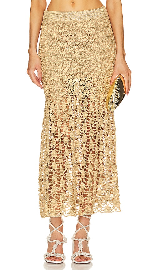 AYNI Maywa Skirt in Tan - Jupe AYNI Maywa en beige - AYNI Maywa 黄褐色半身裙 - AYNI Maywa Rock in Hellbraun - AYNI 메이와 스커트 - Gonna AYNI Maywa color marrone chiaro