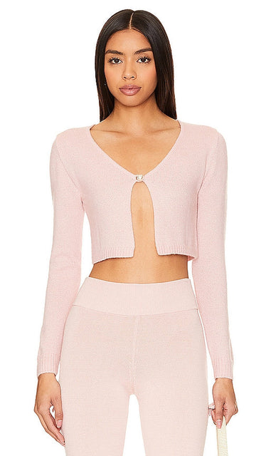 AYNI Perle Cardigan in Blush - AYNI Perle Cardigan en Blush - AYNI Perle 腮红开衫 - AYNI Perlen-Cardigan in Blush - AYNI Perle 가디건 - Cardigan AYNI Perle in blush