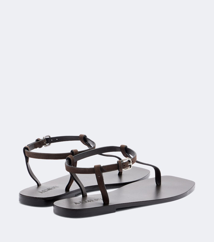 A.Emery Clara suede thong sandals