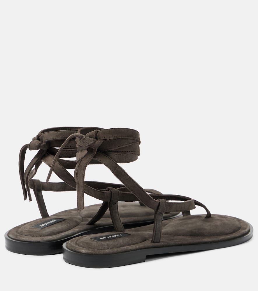 A.Emery Elliot suede thong sandals