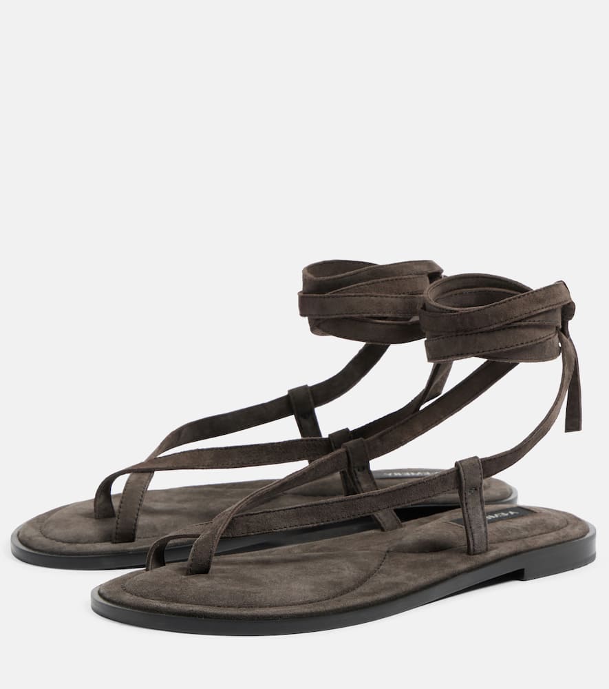 A.Emery Elliot suede thong sandals