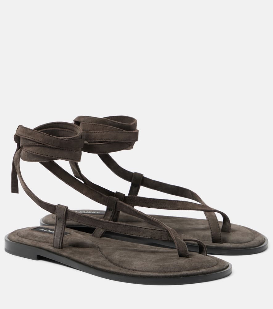 A.Emery Elliot suede thong sandals