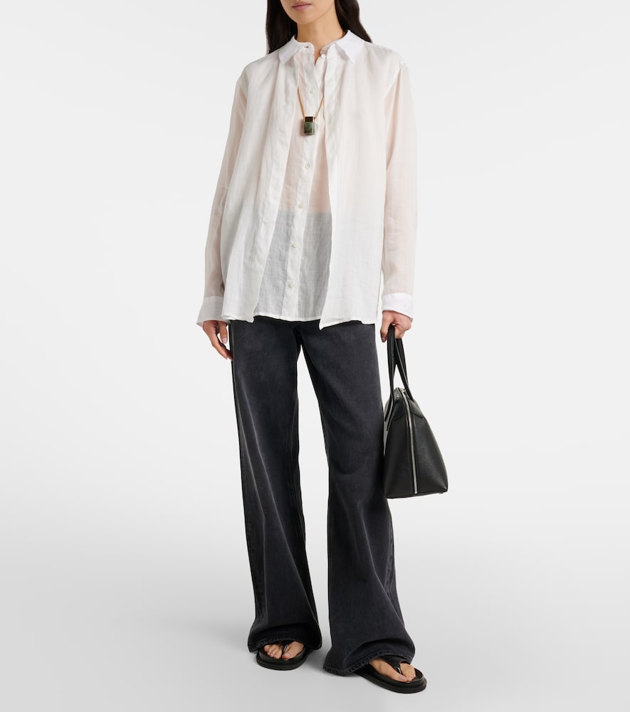 A.Emery Imara croc-effect leather thong sandals