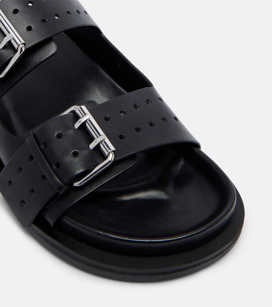 A.Emery Leon leather slides