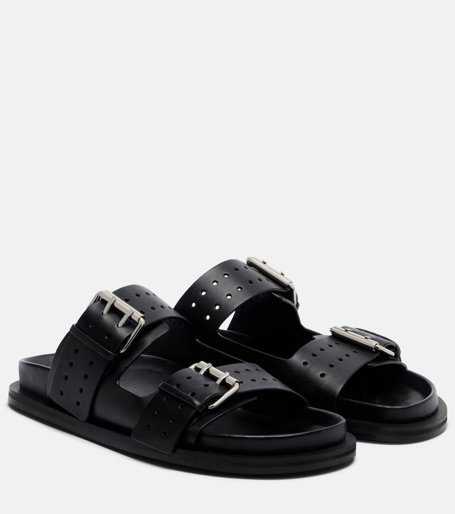 A.Emery Leon leather slides