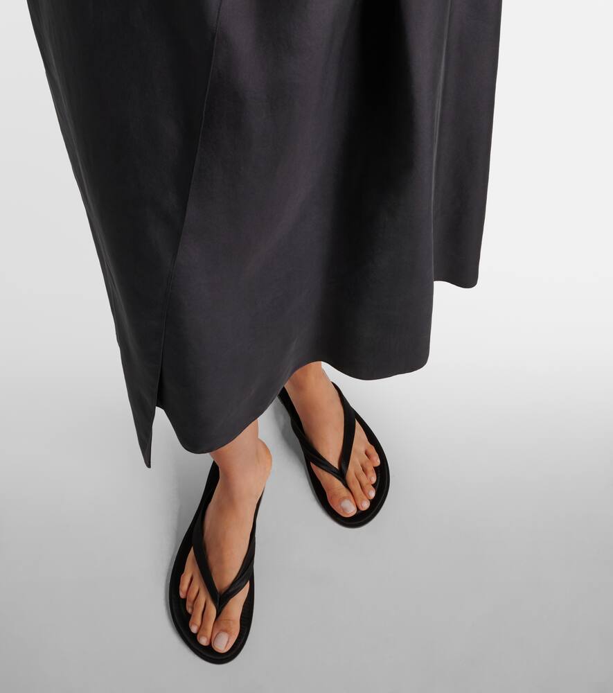 A.Emery Morgan satin thong sandals