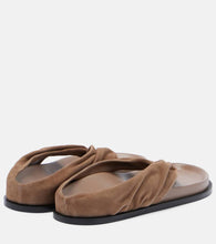 A.Emery Shaw suede thong sandals