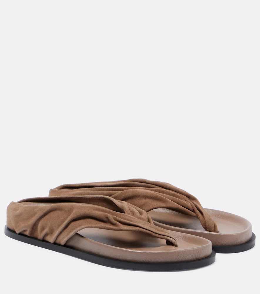 A.Emery Shaw suede thong sandals