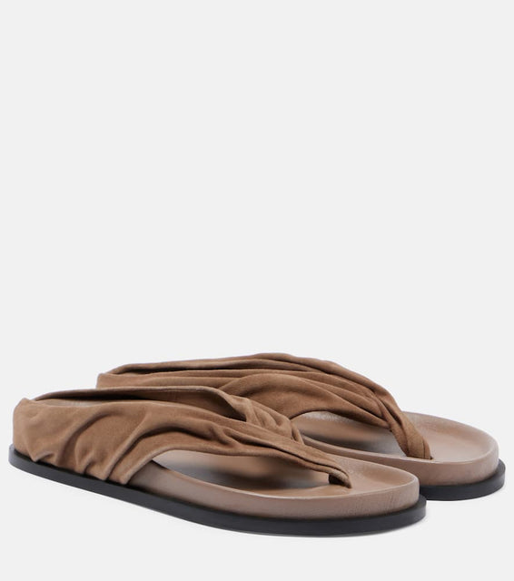 A.Emery Shaw suede thong sandals