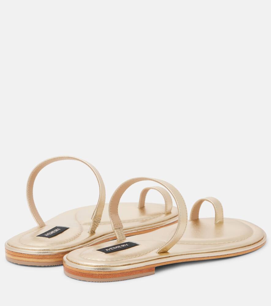 A.Emery Turi metallic leather sandals