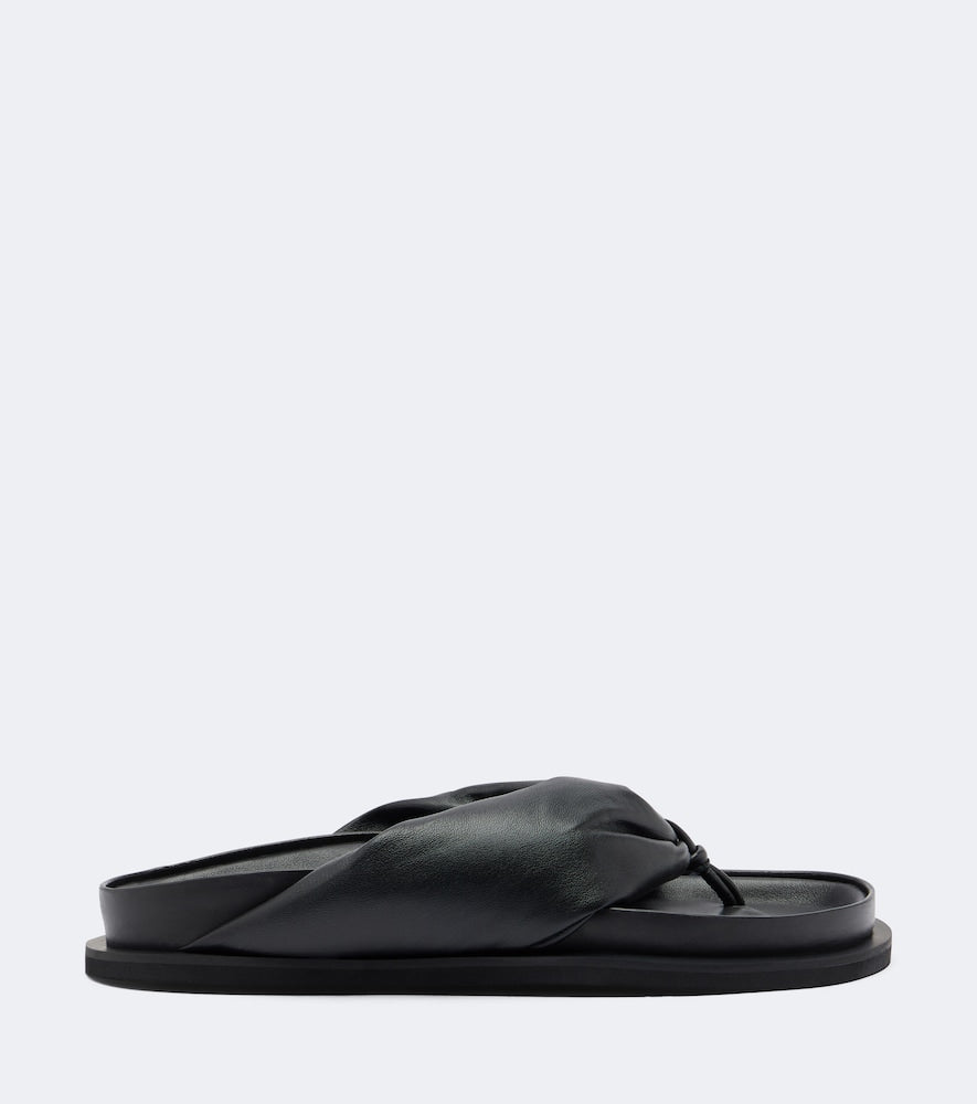 A.Emery Jervis leather thong sandals (Black) - Flat Sandals