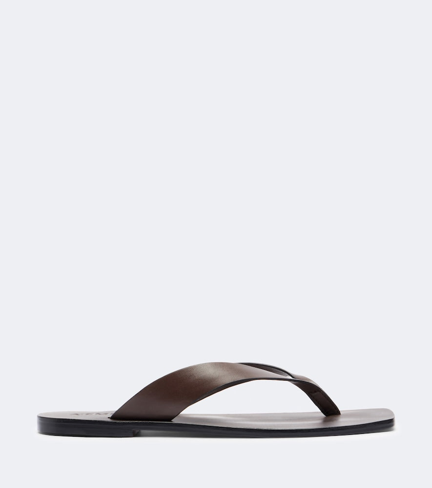A.Emery Kinto leather thong sandals - Brown Flat Sandals
