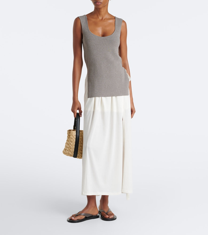 A.Emery Marcelle leather thong sandals in Grey - Flat Sandals