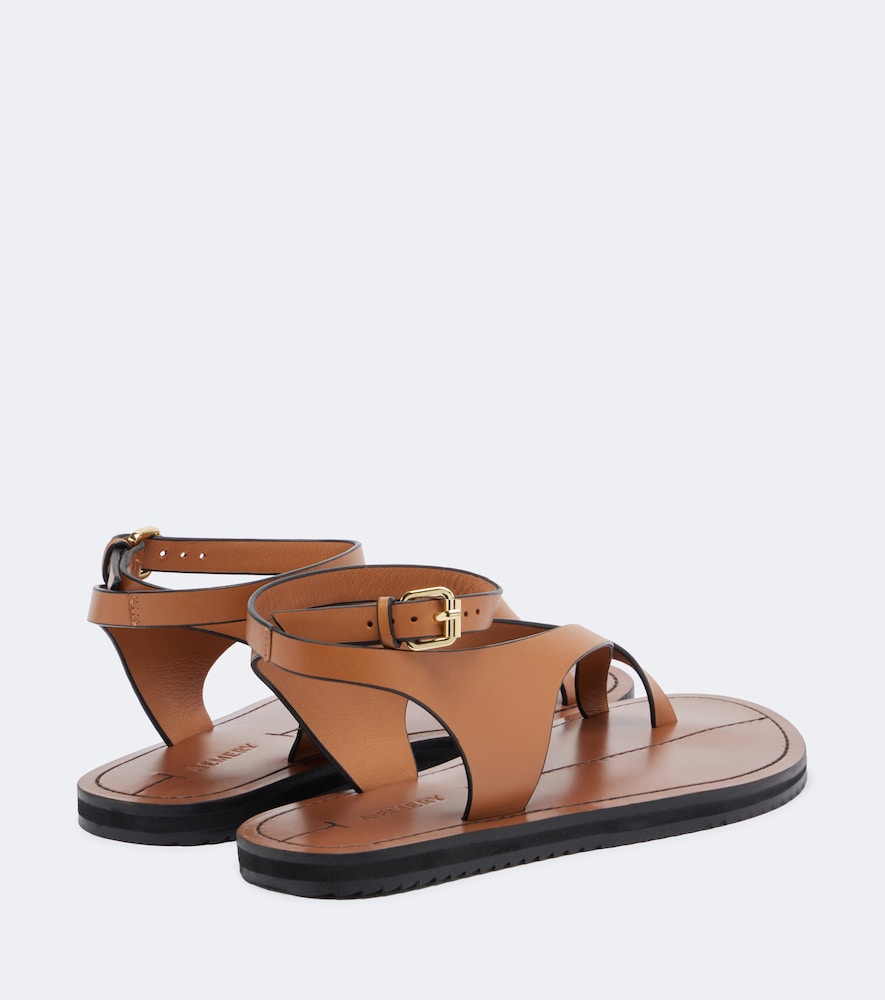A.Emery Millar leather sandals in Brown - Flat Sandals