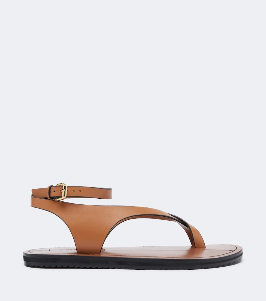 A.Emery Millar leather sandals in Brown - Flat Sandals