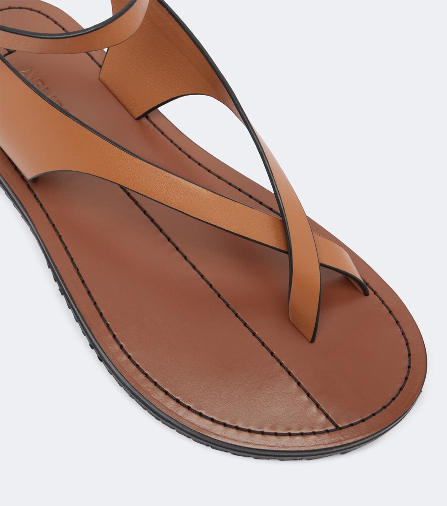 A.Emery Millar leather sandals in Brown - Flat Sandals