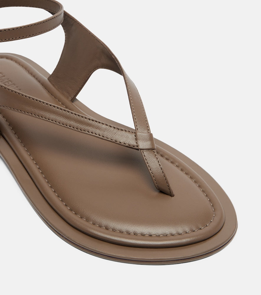Brown A.Emery Sabine leather thong sandals - Flat Sandals