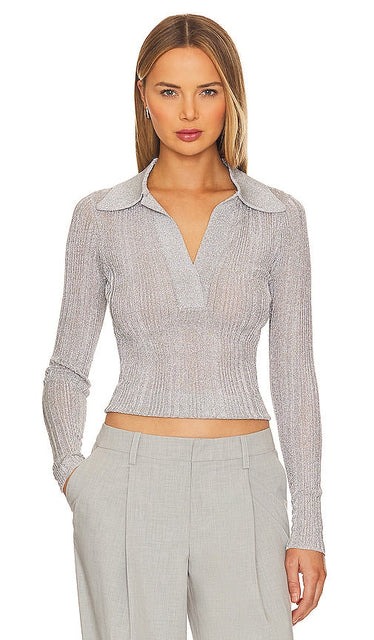 A.L.C. Elsa Top in Grey - A.L.C. Haut Elsa en Gris - A.L.C. Elsa 灰色上衣 - A.L.C. Elsa Top in Grau - A.L.C. Elsa 탑 - A.L.C. Top Elsa in grigio