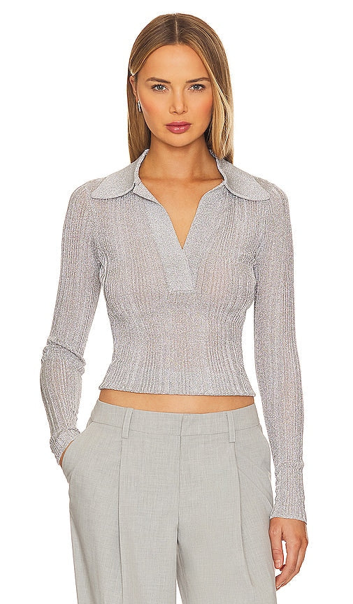 A.L.C. Elsa Top in Grey - A.L.C. Haut Elsa en Gris - A.L.C. Elsa 灰色上衣 - A.L.C. Elsa Top in Grau - A.L.C. Elsa 탑 - A.L.C. Top Elsa in grigio