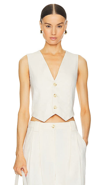 A.L.C. Maxwell Vest in Ivory