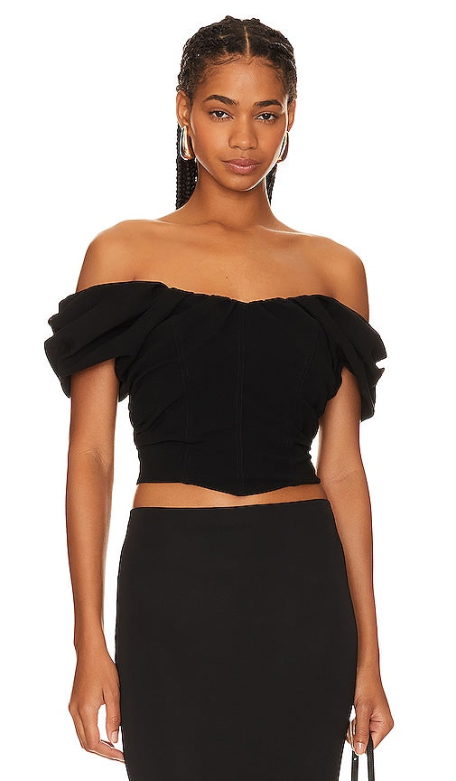 A.L.C. Nora Top in Black - A.L.C. Haut Nora en Noir - A.L.C. Nora 黑色上衣 - A.L.C. Nora Top in Schwarz - A.L.C. NORA 탑 - A.L.C. Maglia Nora in nero