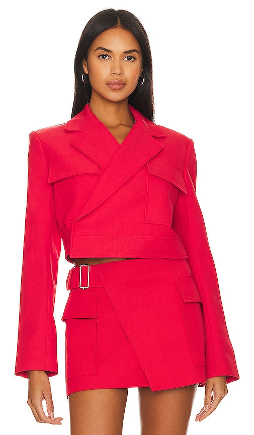 A.L.C. Reeve Jacket in Red - A.L.C. Veste Reeve en Rouge - A.L.C. Reeve 红色夹克 - A.L.C. Reeve-Jacke in Rot - A.L.C. Reeve 자켓 - A.L.C. Giacca Reeve in rosso
