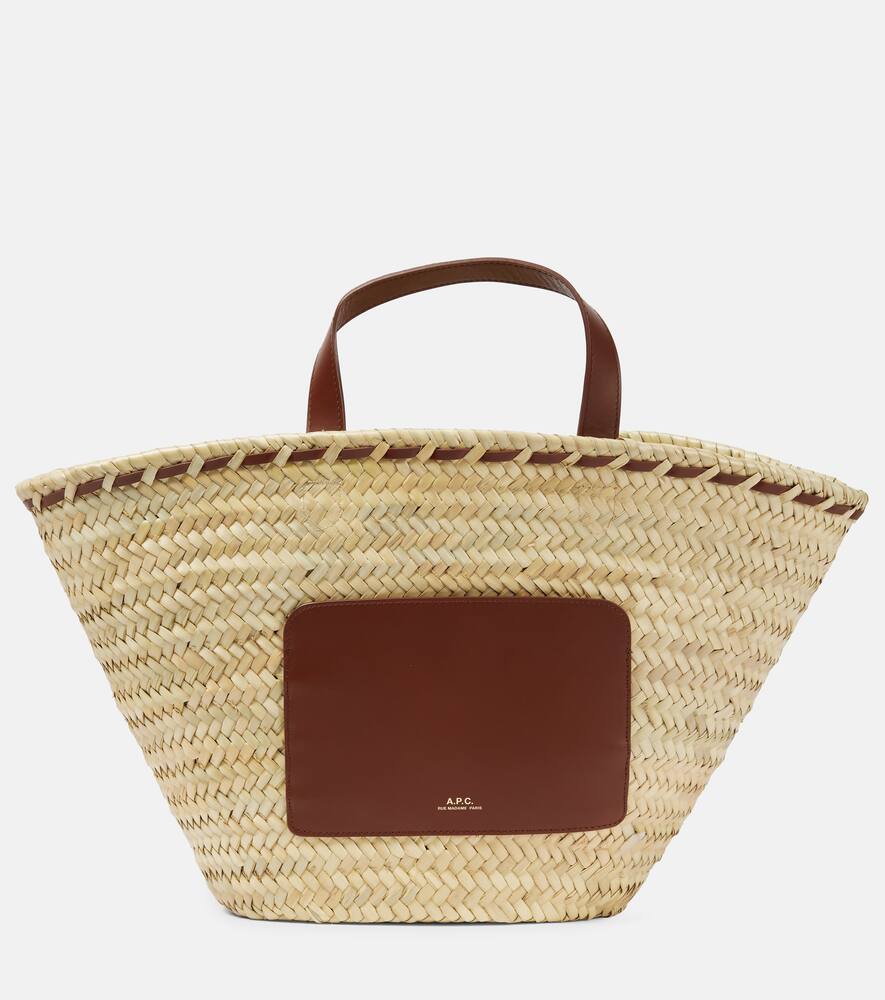 A.P.C. Zoe straw basket bag
