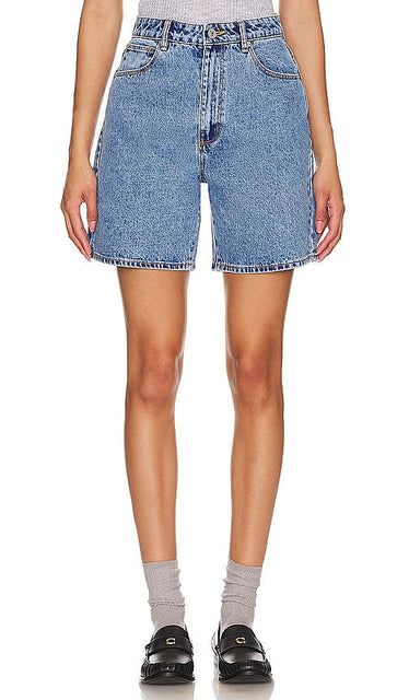 Abrand A Carrie Short in Blue - Abrand - Short A Carrie en bleu - Abrand A Carrie 蓝色短裤 - Abrand A Carrie Short in Blau - Abrand A 캐리 쇼츠 - Abrand A Carrie Short in blu