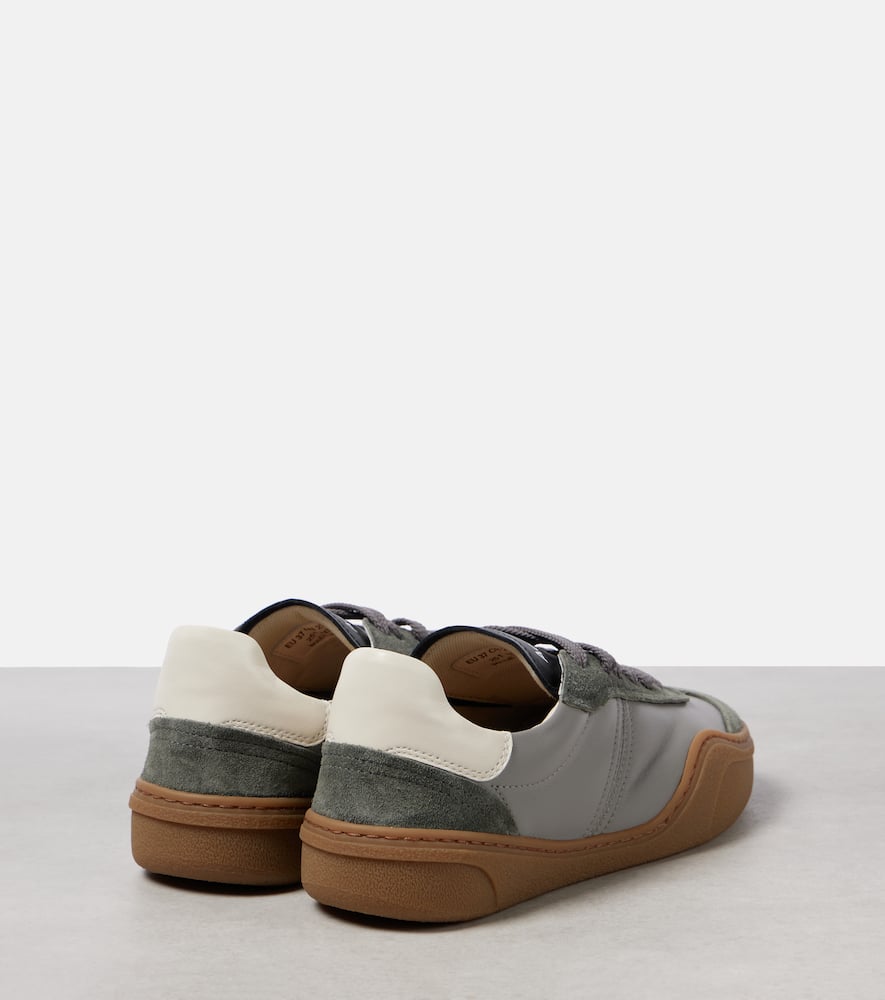 Acne Studios Bars suede and leather sneakers
