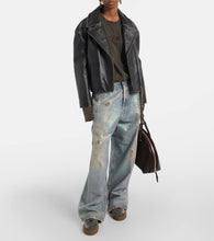 Acne Studios Bars suede and leather sneakers