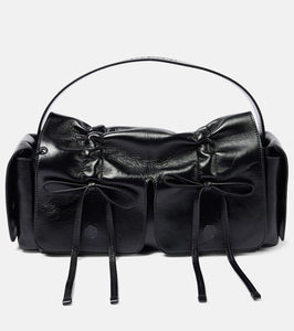 Acne Studios Bow-detail leather tote bag. Shop Acne Studios Top-Handle Bags for women now.