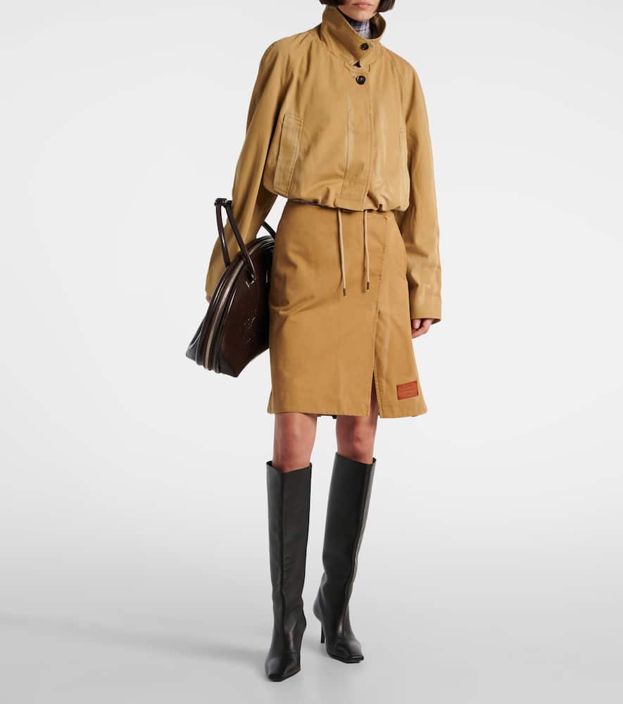 Acne Studios Cropped cotton jacket
