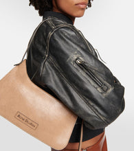 Acne Studios Cropped leather bomber jacket