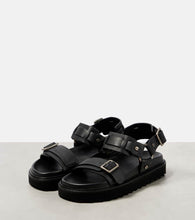 Acne Studios Debossed leather sandals