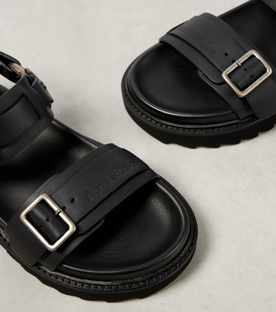 Acne Studios Debossed leather sandals