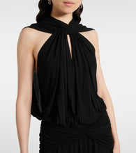 Acne Studios Draped ruched cr√É¬™pe jersey midi dress