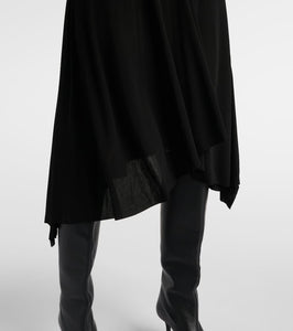 Acne Studios Draped ruched cr√É¬™pe jersey midi dress
