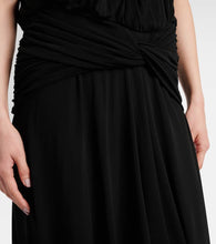 Acne Studios Draped ruched cr√É¬™pe jersey midi dress