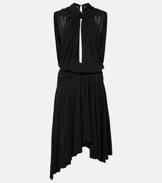 Acne Studios Draped ruched cr√É¬™pe jersey midi dress