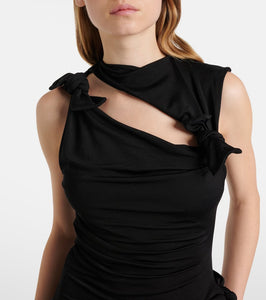 Acne Studios Enouk asymmetric draped midi dress