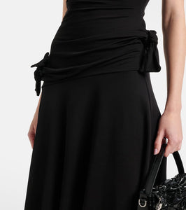 Acne Studios Enouk asymmetric draped midi dress
