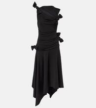 Acne Studios Enouk asymmetric draped midi dress