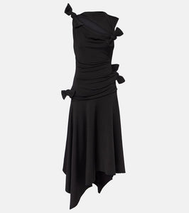 Acne Studios Enouk asymmetric draped midi dress