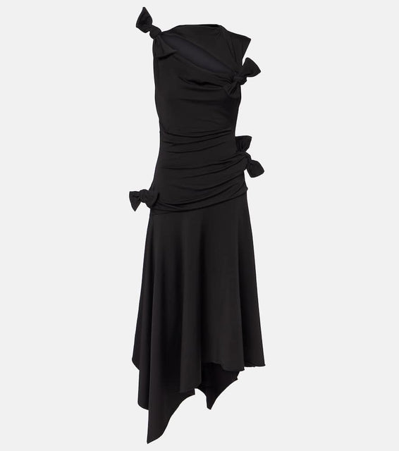 Acne Studios Enouk asymmetric draped midi dress
