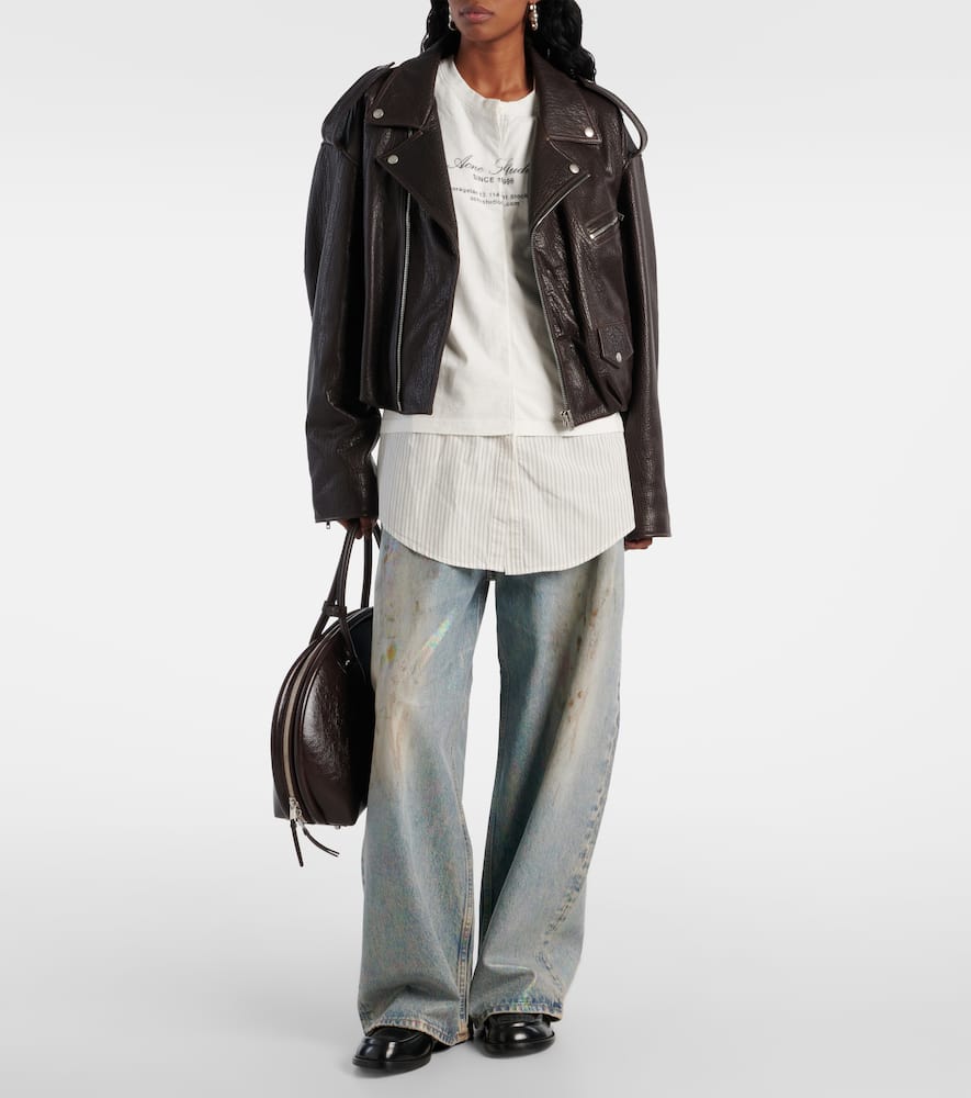 Acne Studios Leather biker jacket