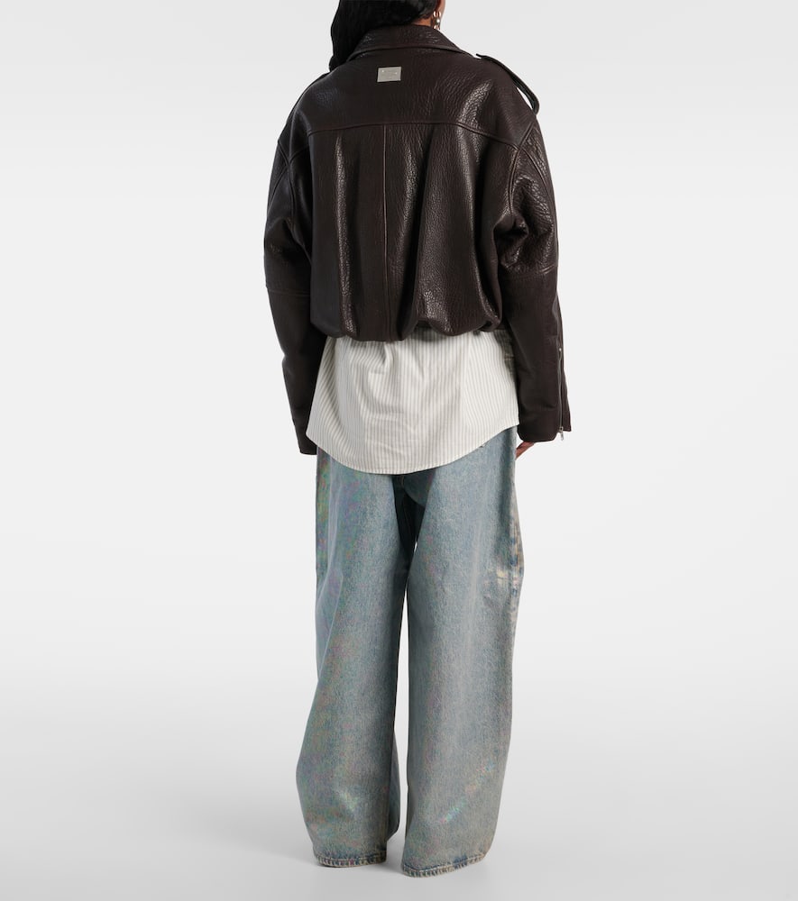 Acne Studios Leather biker jacket