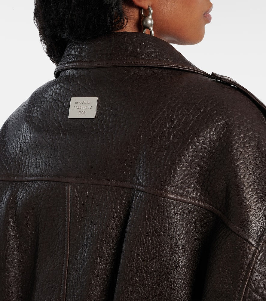 Acne Studios Leather biker jacket