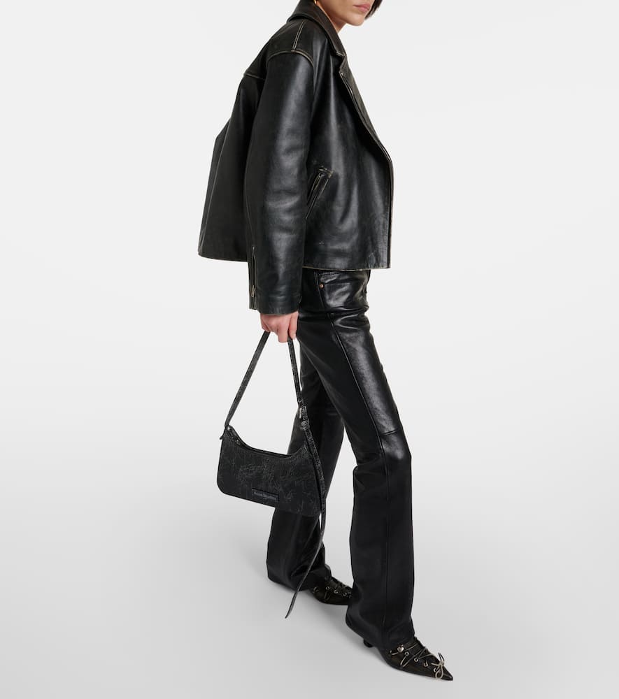 Acne Studios Leather lace-up mules