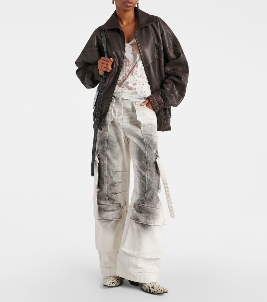 Acne Studios Letty leather bomber jacket